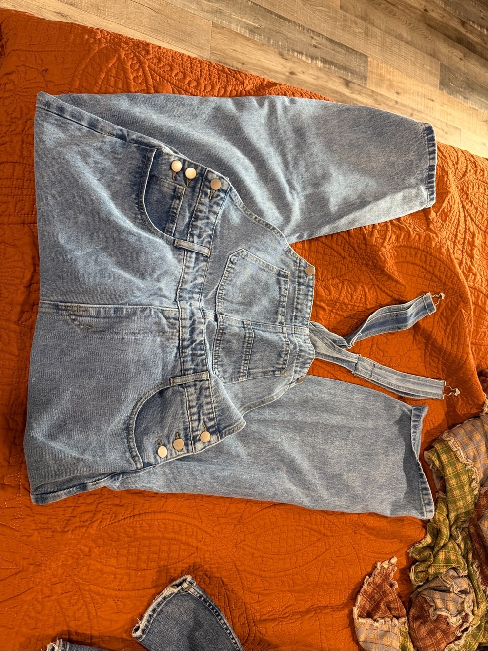 Light Wash Denim Women’s Overalls